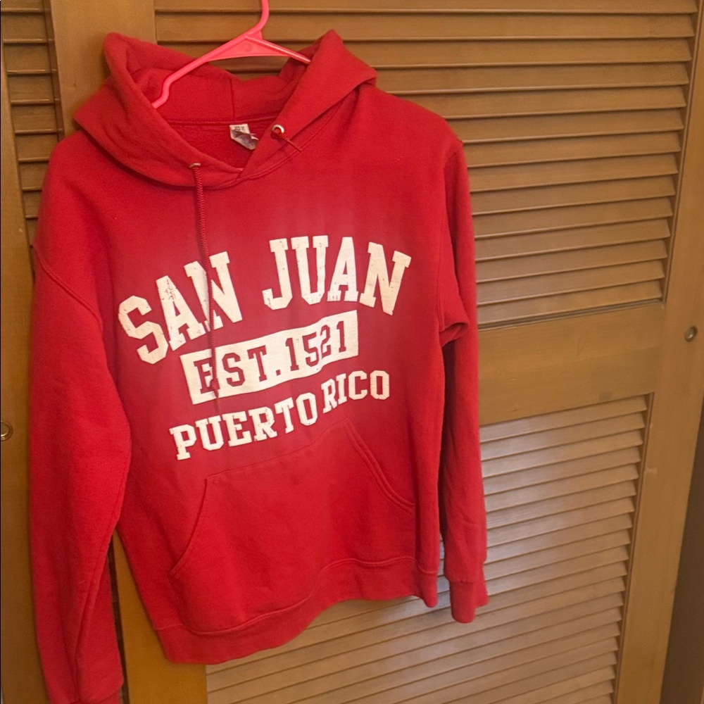 Red San Juan Puerto Rico Hoodie